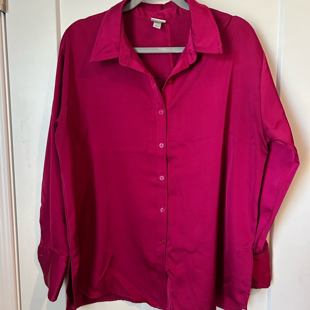 a new day Women's Button-Down Shirt - Magenta